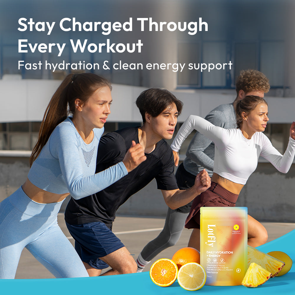 
                      
                        LOTFLY RAPID HYDRATION+ENERGY – 9 Electrolyte Blend Powder
                      
                    