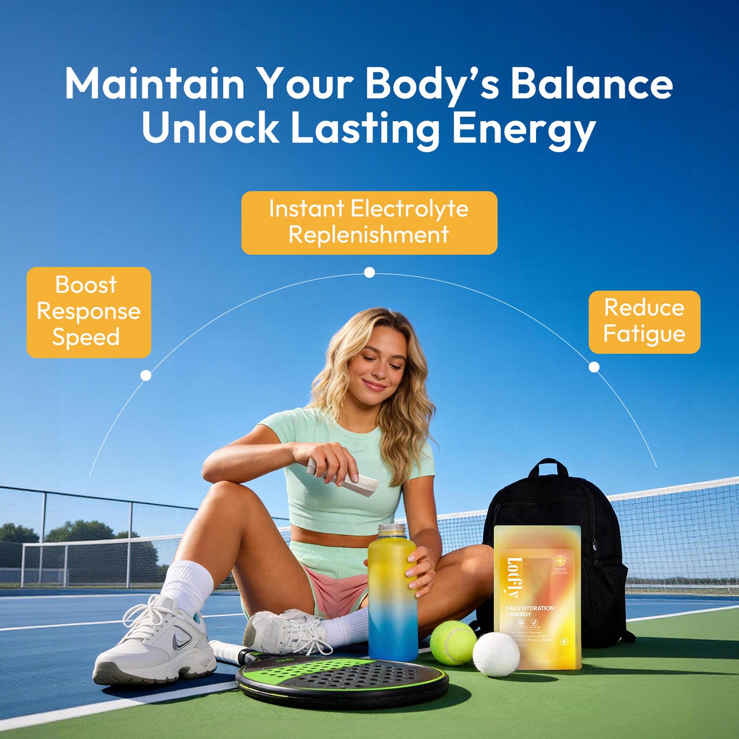 LOTFLY RAPID HYDRATION+ENERGY – 9 Electrolyte Blend Powder