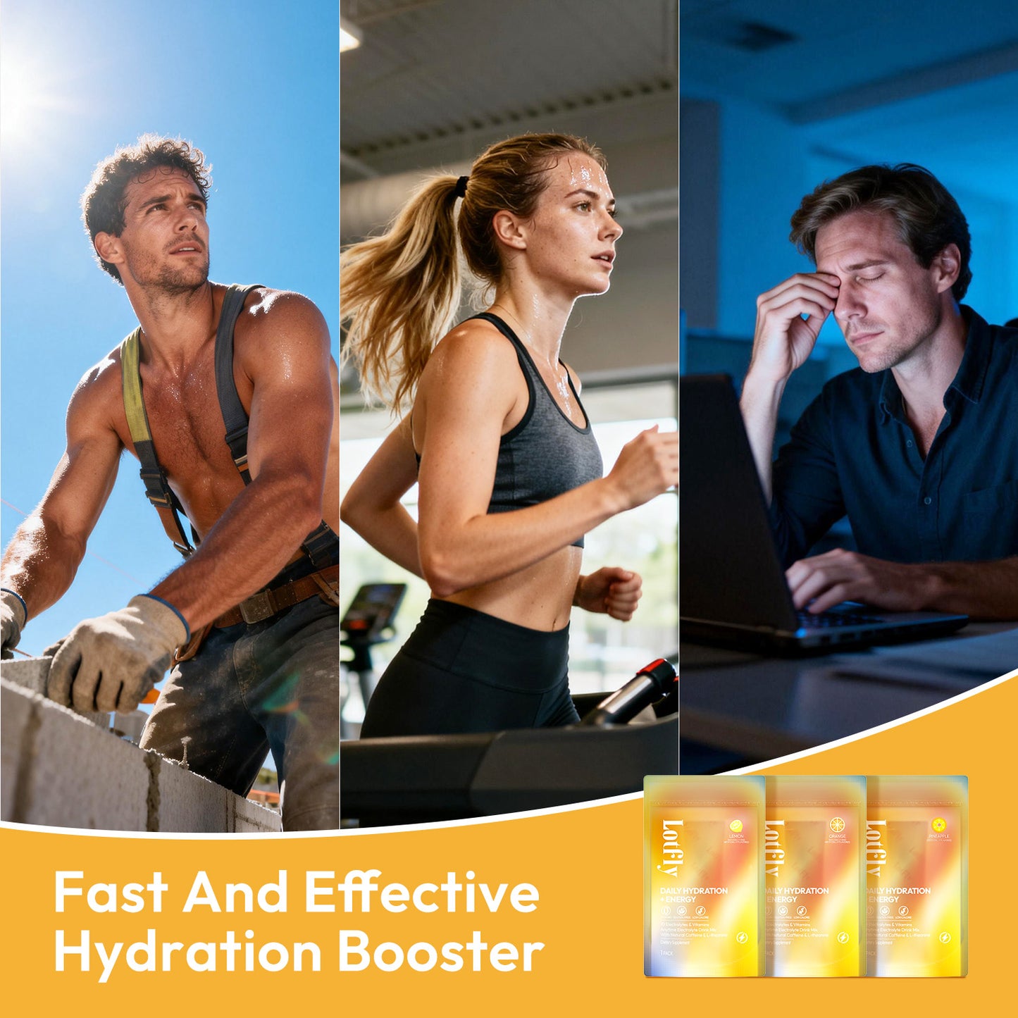 LOTFLY RAPID HYDRATION+ENERGY – 9 Electrolyte Blend Powder